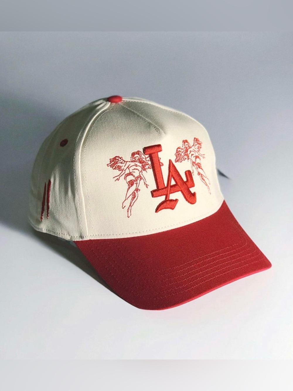 Sworn To Us - City of Angels LA Snapback Cap Hat Red & Neutral Base - Like New